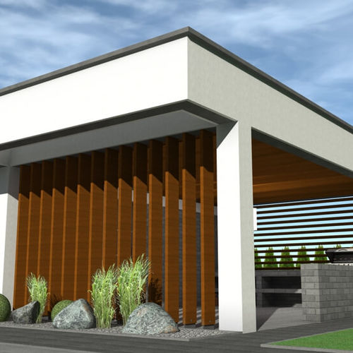 DCA Ateliér - Dvojgaráž so záhradným altánkom - Michalovce (2021) - 1