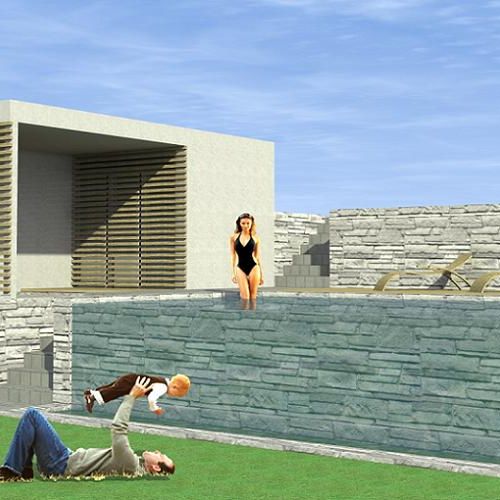 DCA Ateliér - Záhradný bazén a wellness domček - Paňovce (2013) - 1